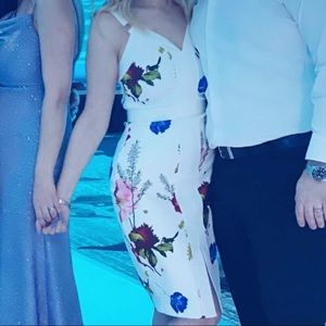 Ted Baker Amylia bodycon dress in berry sundae